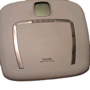 Scale Body Composition Weight Water Fat Health Fitness Taylor White BIA 350 lbs